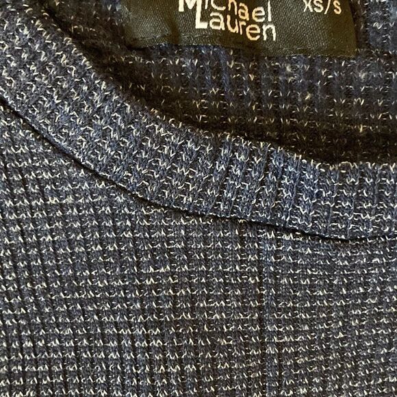 Michael Lauren ML-5375-NVT Shane Oversized Pullover Size XS/S Navy  NWT - Picture 4 of 11